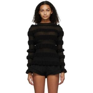 MOLLY GODDARD Black Gigi Sweater Blouse